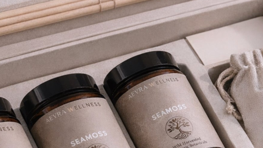 Mockup Welcome Package Aevra Wellness Seamoss 90 Capsules 875 × 492